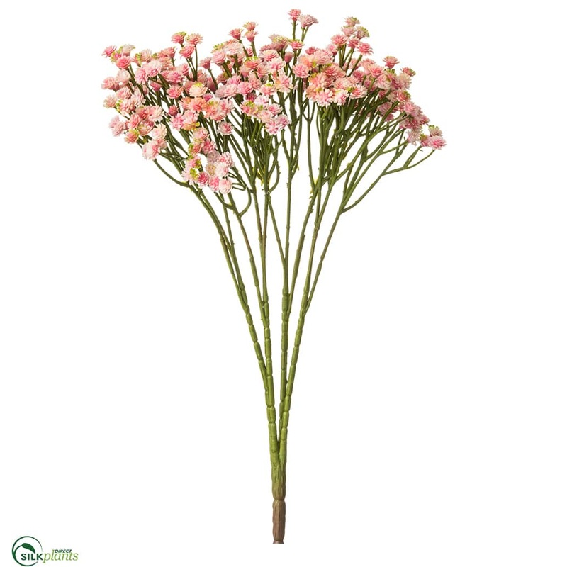 Silk Plants Direct Baby’s Breath Bush – Pink – Pack of 24 Pink