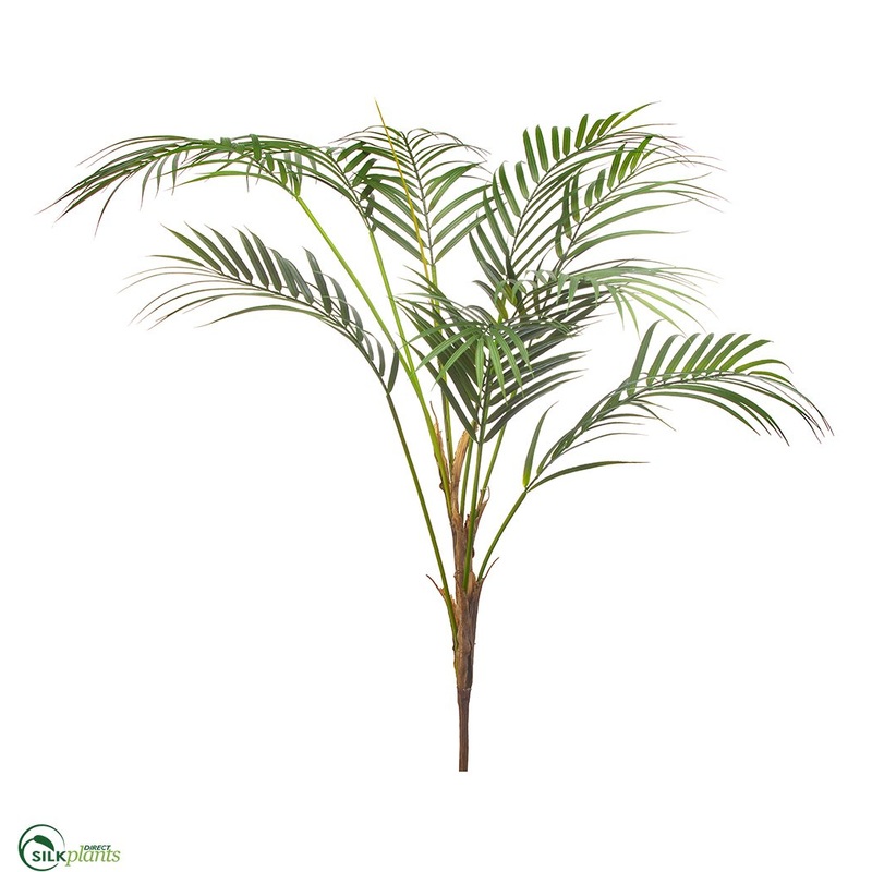 Silk Plants Direct Areca Palm Bush – Green – Pack of 12 Green