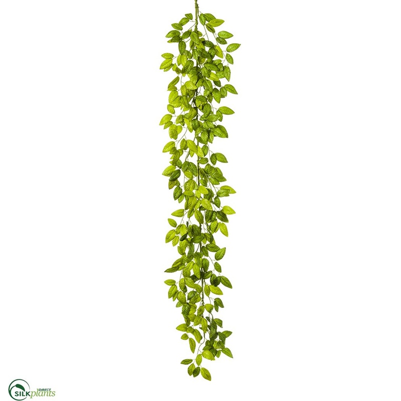 Silk Plants Direct White Ash Leaf Garland – Green Two Tone – Pack of 4 Green Two Tone