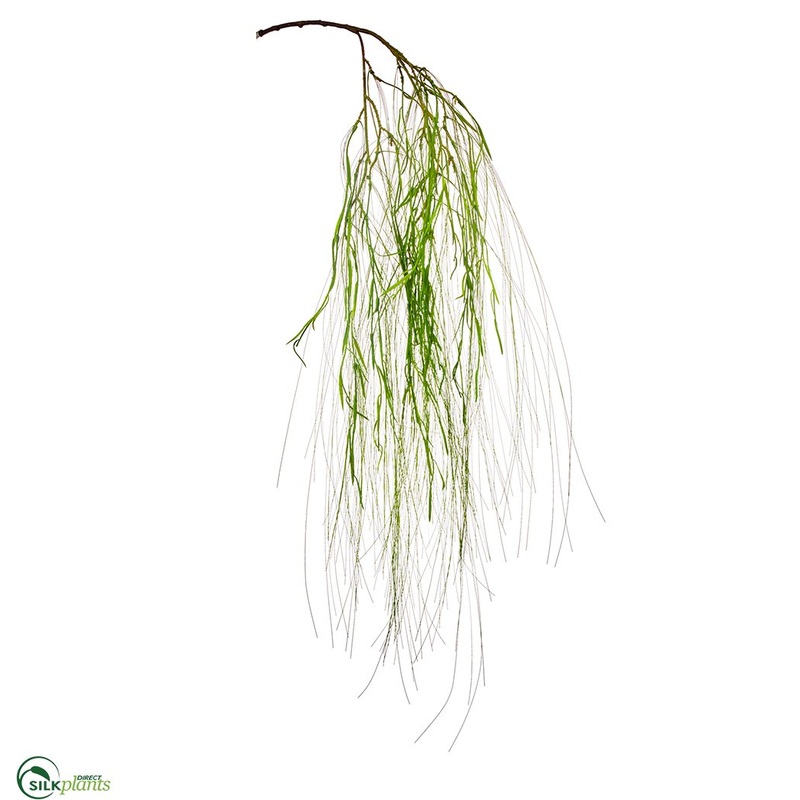 Silk Plants Direct Willow Hanging Spray – Green – Pack of 12 Green