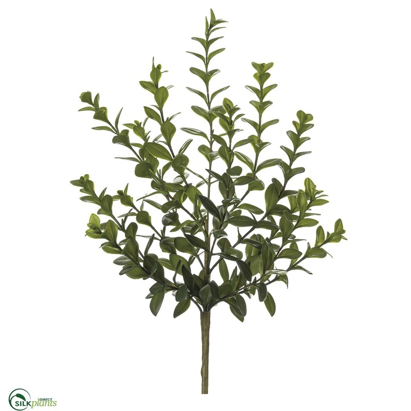 Silk Plants Direct Wintergreen Boxwood Bush – Green – Pack of 12 Green