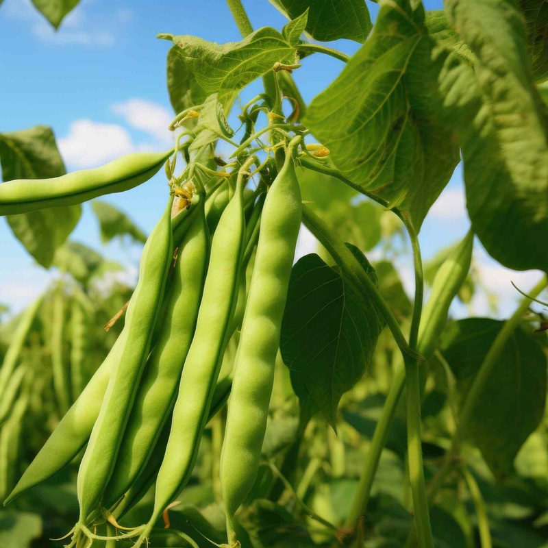 ‘Canadian Wonder’ Dwarf French Bean Plant
