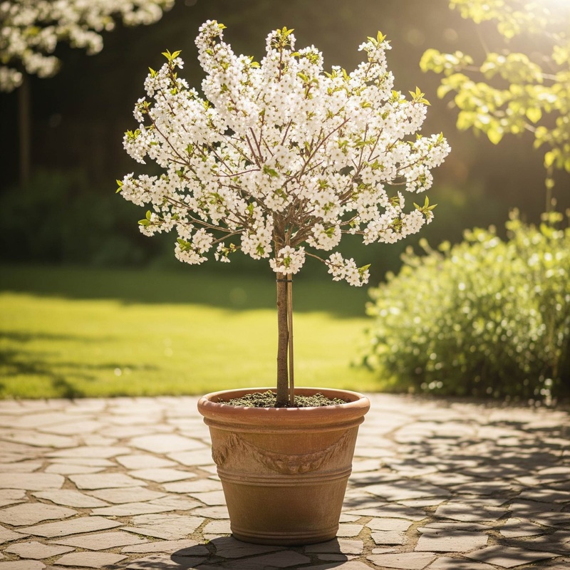 Patio Cherry Blossom Tree | Prunus ‘Brilliant’