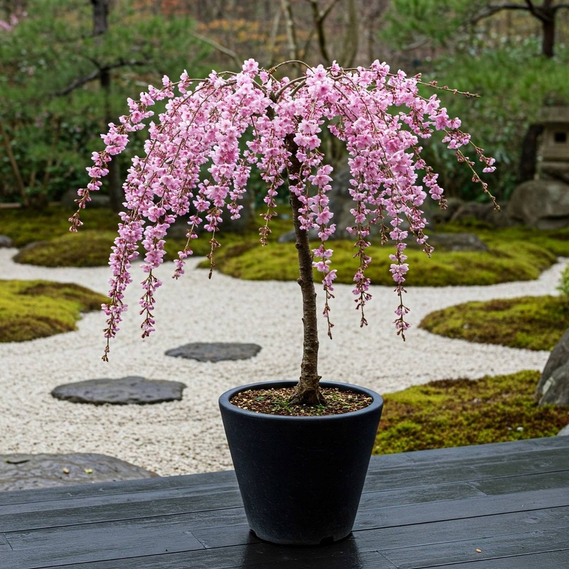 Patio Cherry Blossom Tree | Prunus ‘Kiku-shidare-zakura’