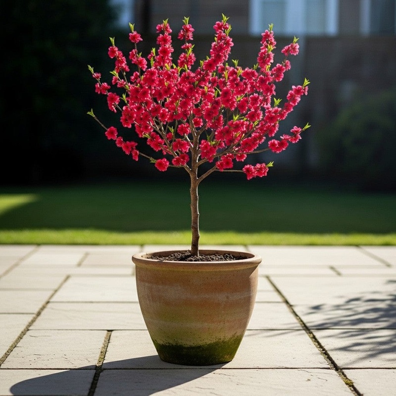 Patio Peach Tree | Prunus persica ‘Red Peachy’