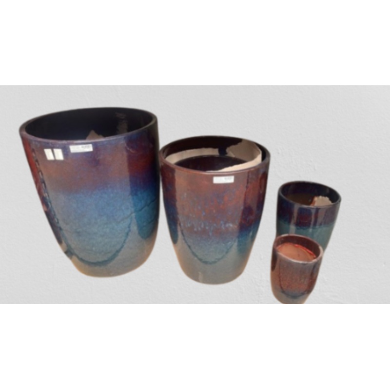 Twilight Reflection Ceramic Planters (Set of 5)