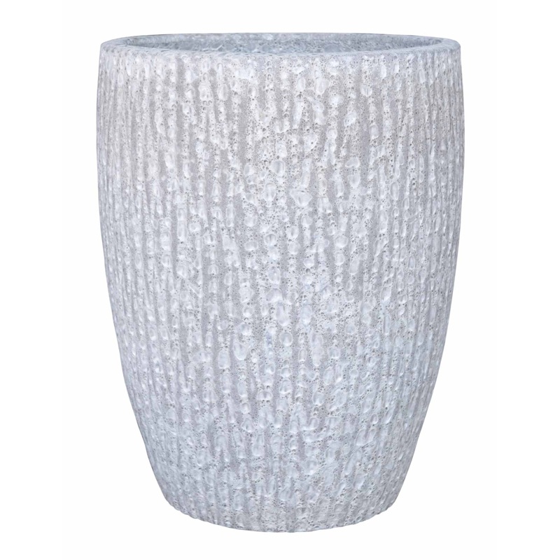 White Volcanic Ceramic Pots  Set of 3