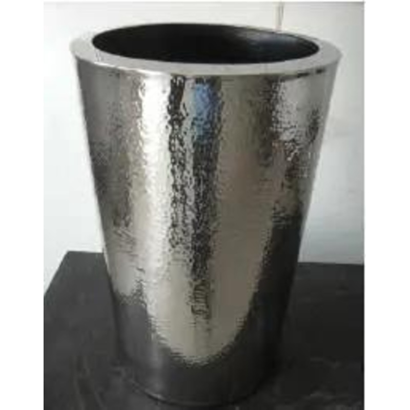 Stainles Steel SS Conical Hammered Planter Small