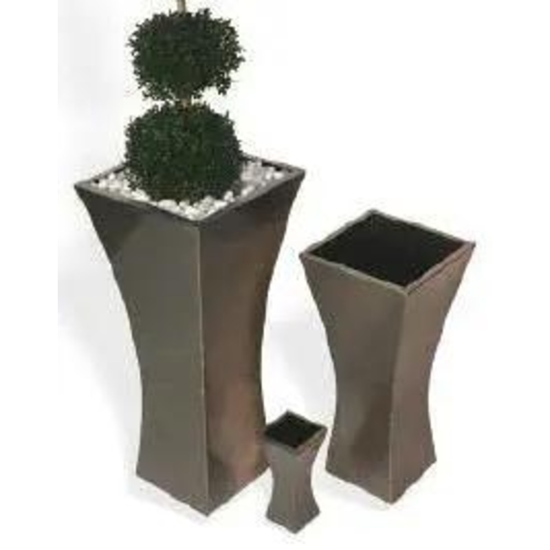 Stainles Steel SS X-Shape Vase Small