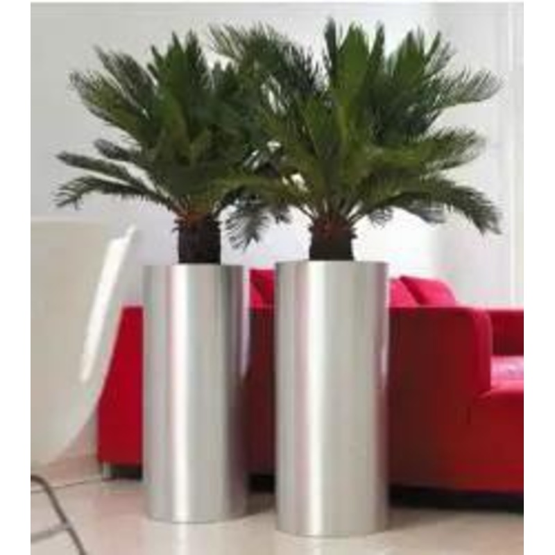 Stainless Steel Pillar Planters A
