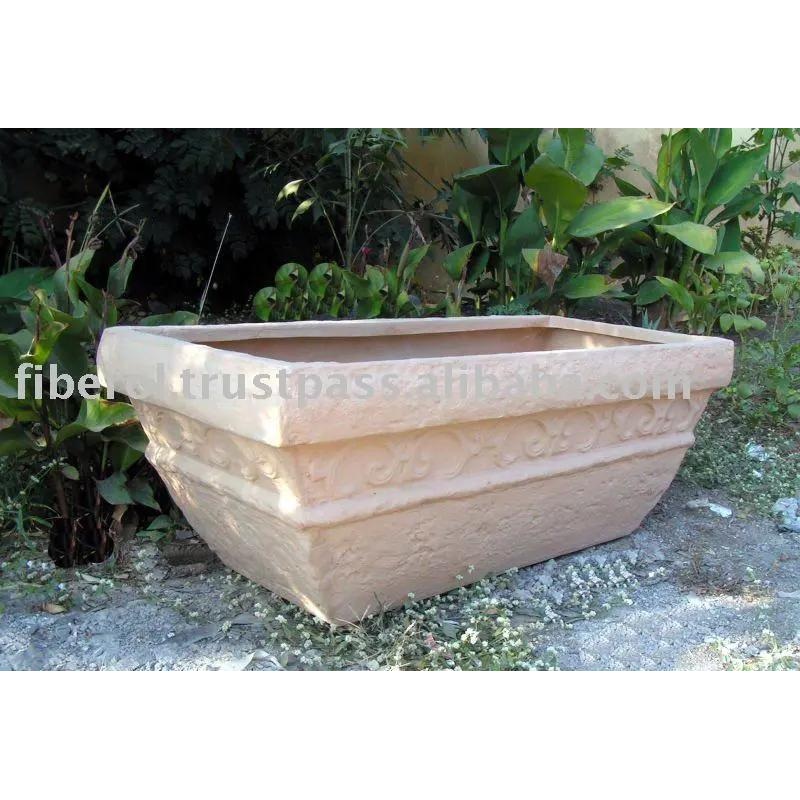 Stone Art Horizontal Fiber Planter