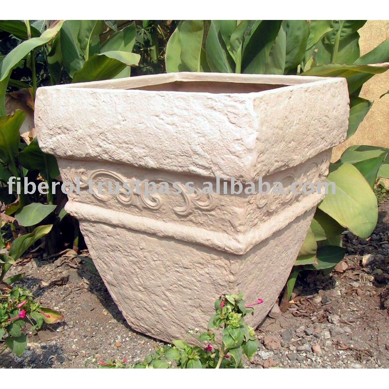 Stone Art Vertical Fiber Planter