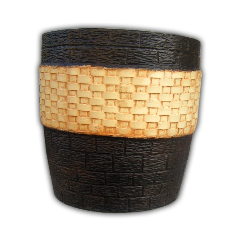 Weave Fiber Planter Brown