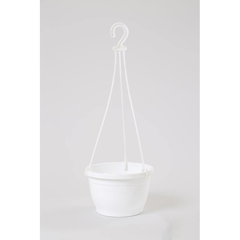 7 Inch Hanging Pot White