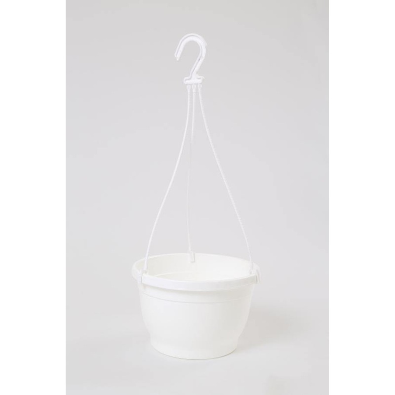 8 Inch Hanging Pot White