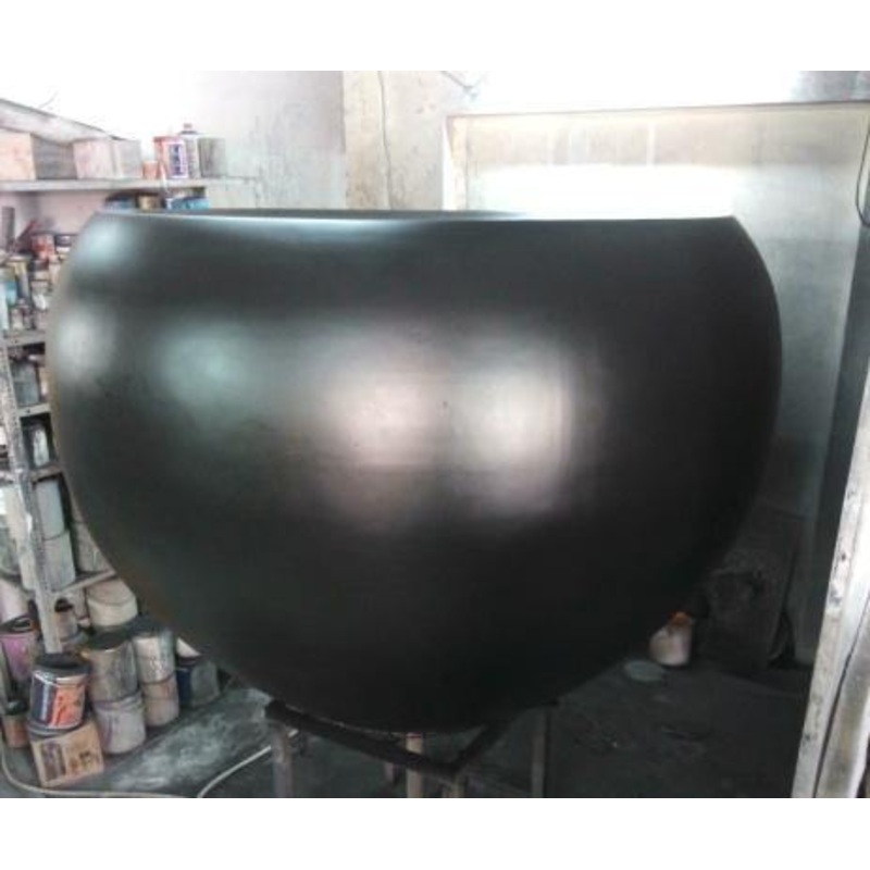 Amaranthus 1  Round Fiber Planter Black