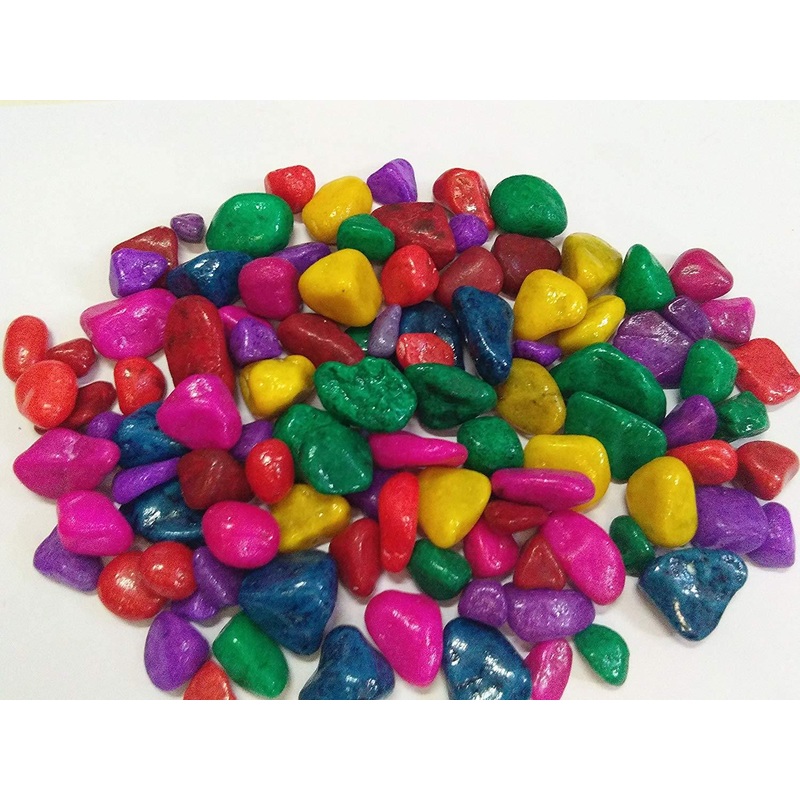Multi-Colour Aquarium Decor Pebbles 1 Kg