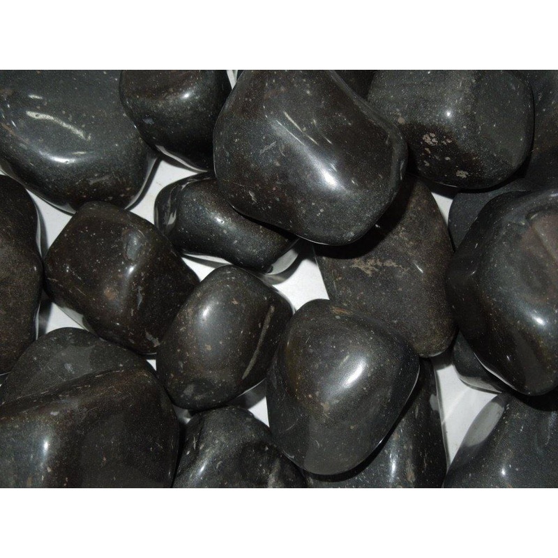 Pebbles Black Middle Size 10 Kg