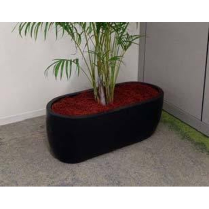 Stock  Fiber Planter Black