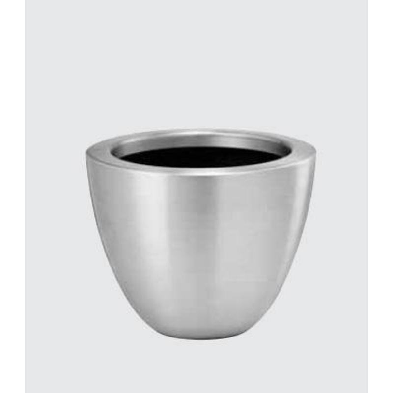 Aluminium Century Planter (With Lip) Chrome