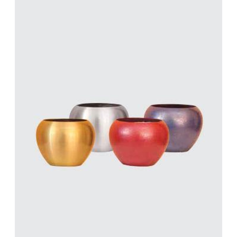 Aluminium Mini Globe Pot Chrome