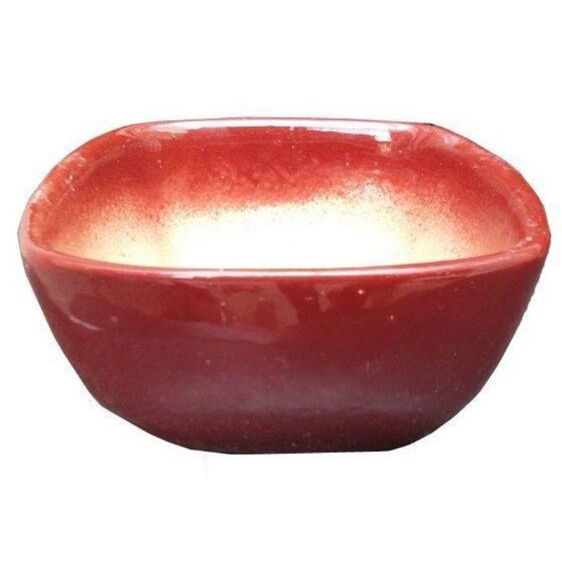 Small Square Ceramic Pots, Light Brown (Pack of 3) Brown