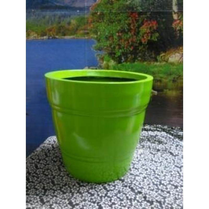 Calla Lily Round Fiber Planter