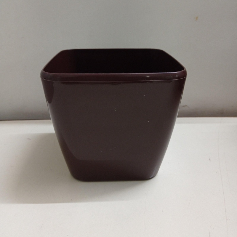 14 cm Brown Paris Square Pot