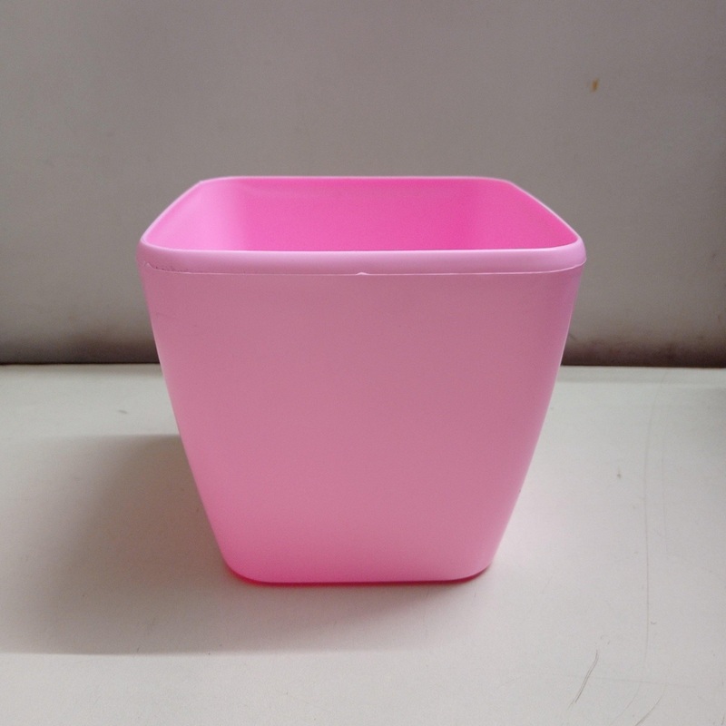 14 cm Pink Paris Square Pot