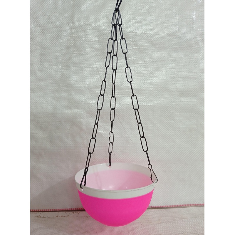 16 cm Double Color Hanging Pot (Pink)