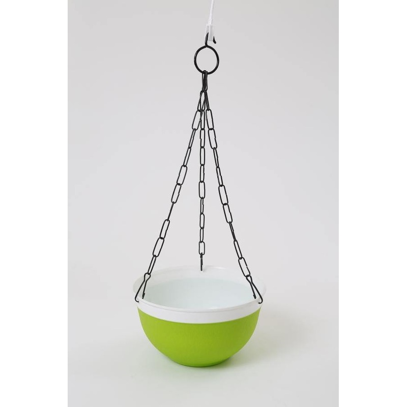 20 cm Double Color Hanging Pot (Green)