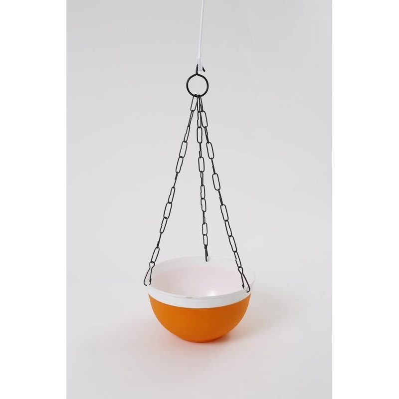 20 cm Double Color Hanging Pot (Orange)