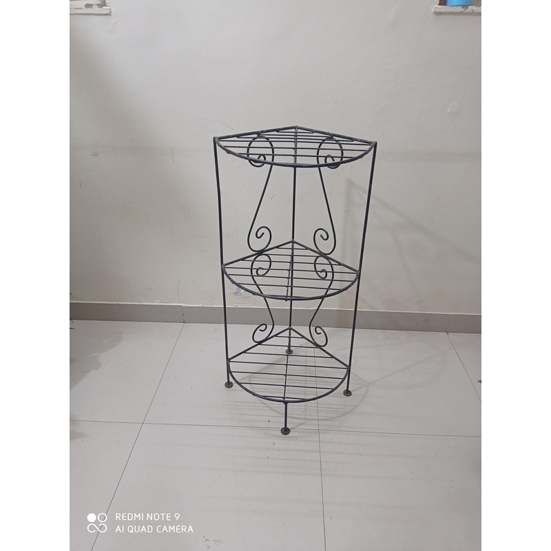 3 Shelf Big Plant Stand Black