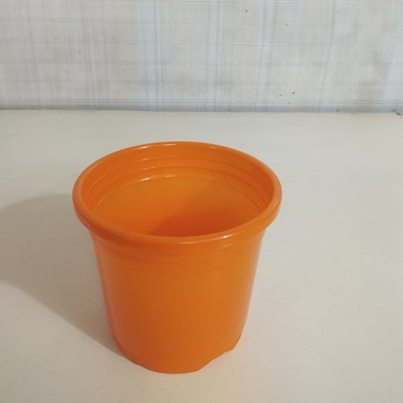4″ Flower Pot Orange  Colour Sunrise Series (10 cm)