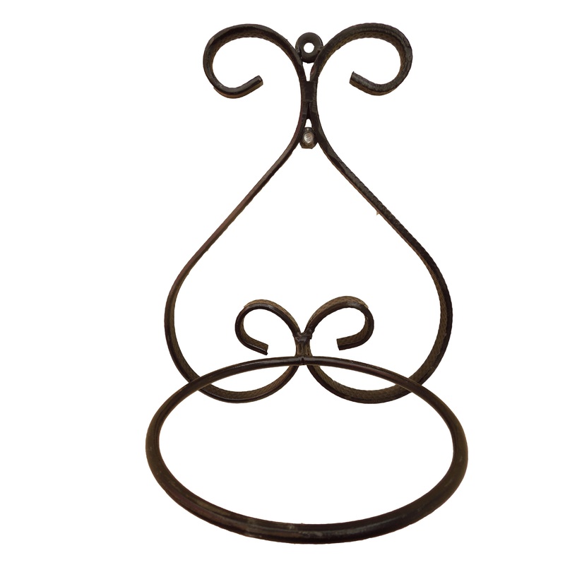 Single Wall Pots Stand(Set Of 4) Black