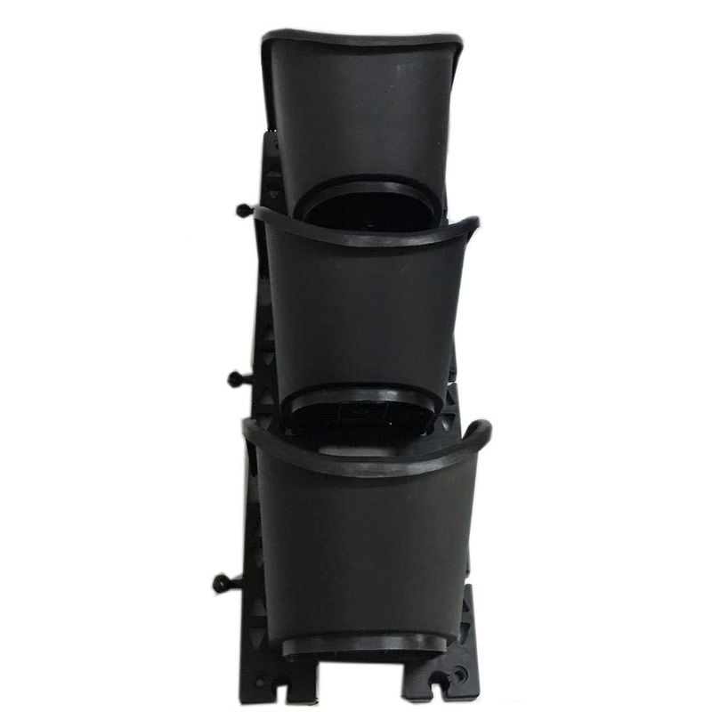 Vertical Wall Garden Model Vertimax, Black (1 Frame + 3 Pots)