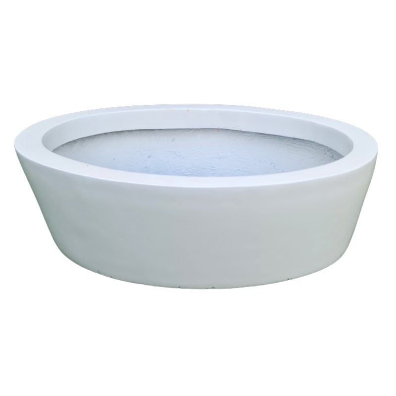 Blossom White Fiber Planter