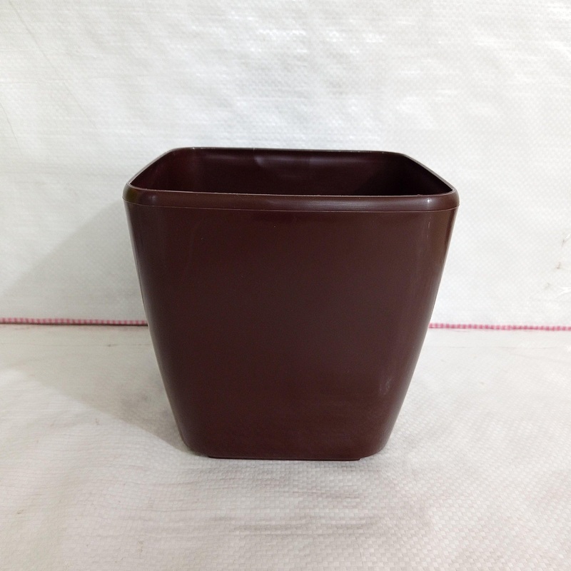 17 cm Brown Paris Square Pot