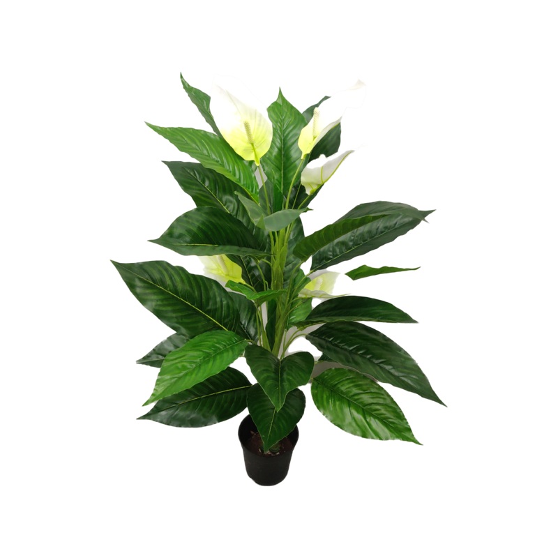 Artificial Spathyphilum Plant -3 Feet