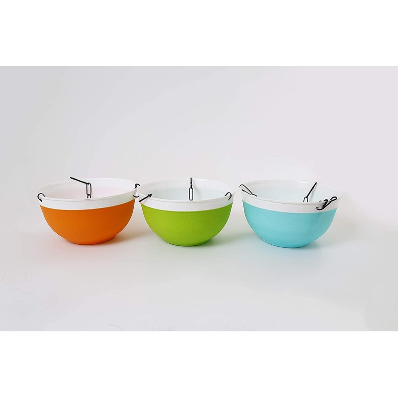 20 cm Double Color Big Hanging Pot (Multi) Qty – 3 Pots