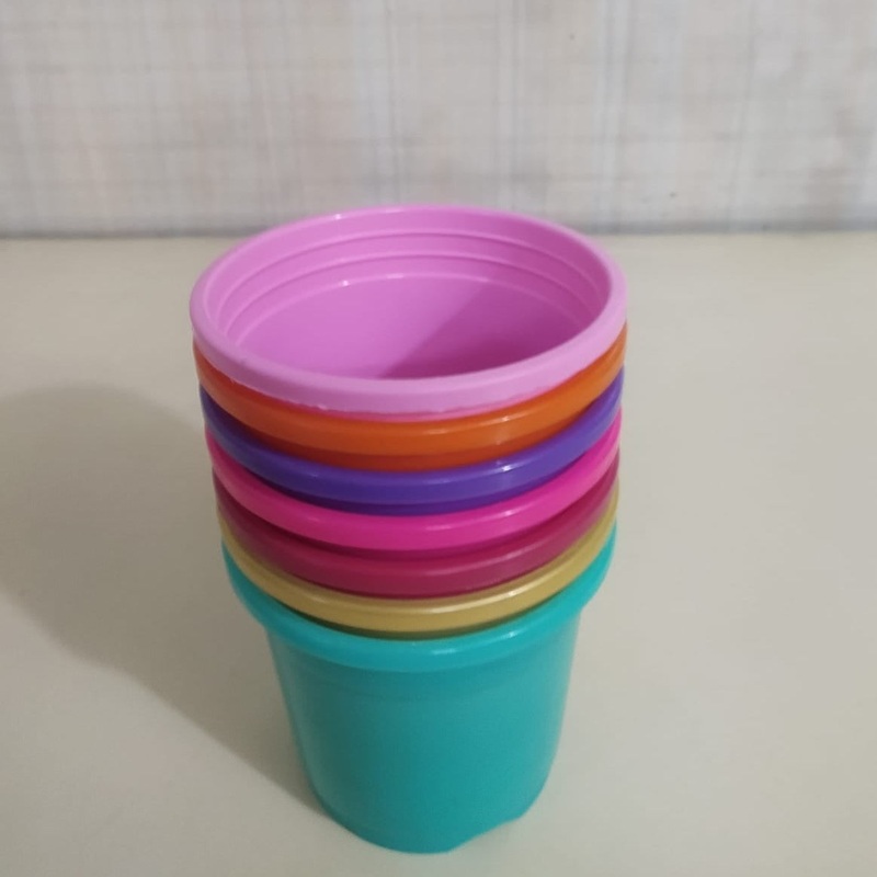 4″ Flower Pot MultiColor Sunrise Series (10 cm) Pack of 6 (any 6 colors)
