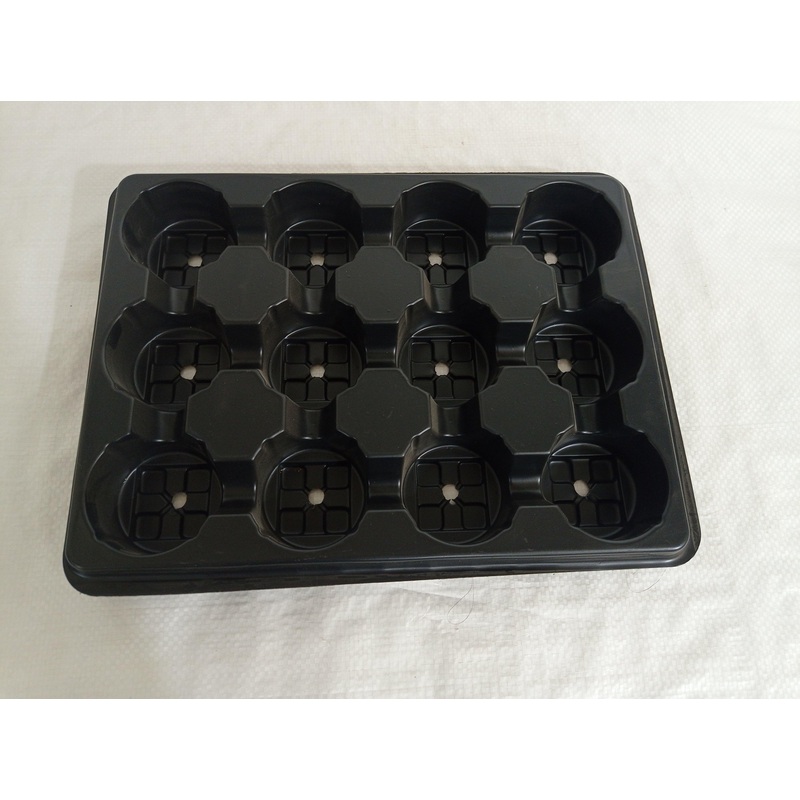 Black Round Spacing Tray (12 Cells)