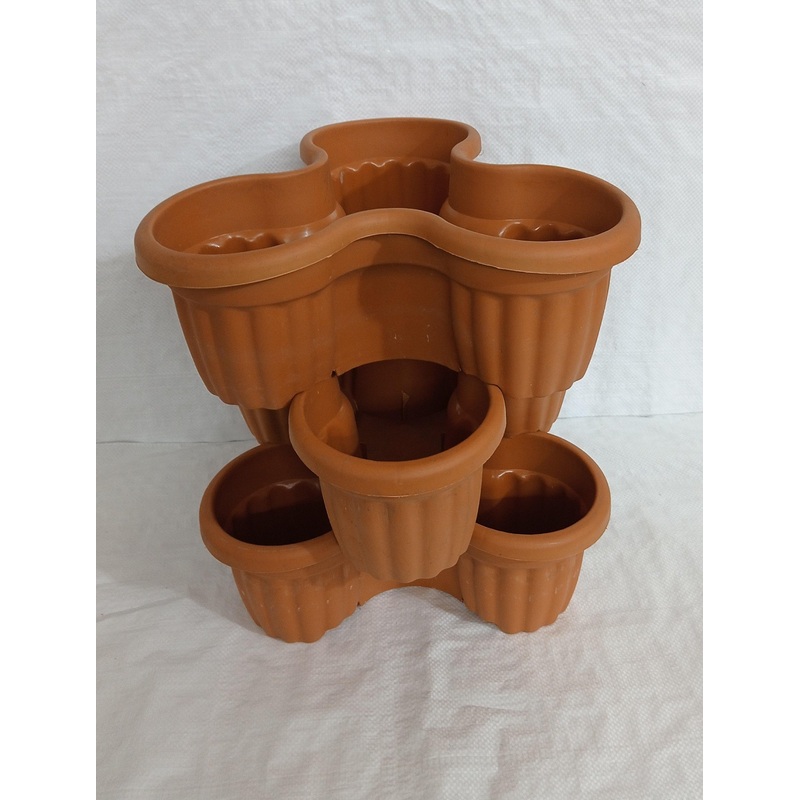 Stacking Pots Terracotta,Vertical Flower Tower Pots
