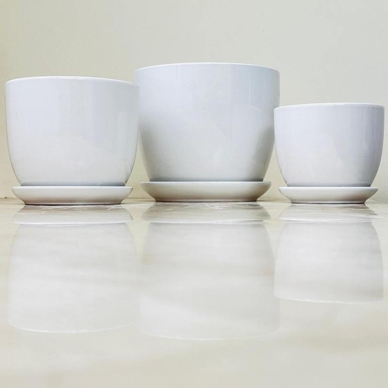 Simplicity Ceramic Planter Set